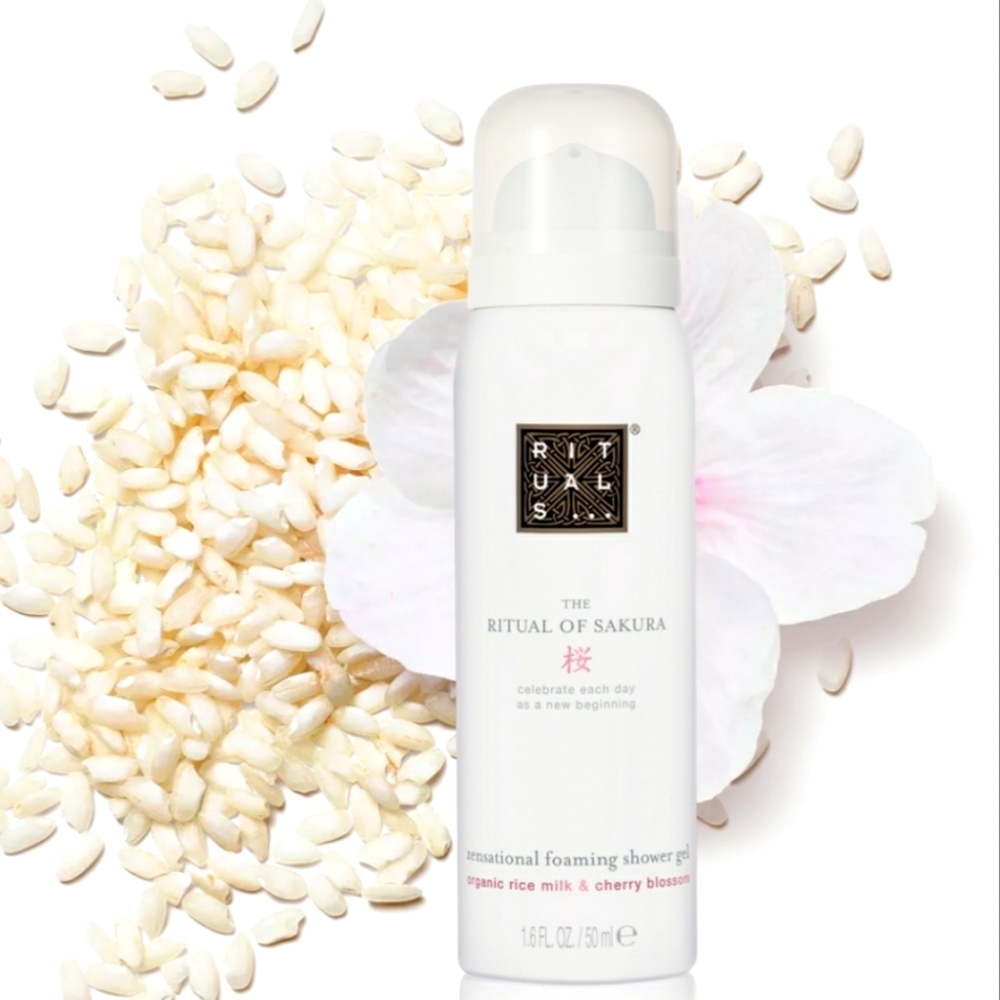 RITUALS THE RITUALS OF SAKURA FOAMING SHOWER GEL.